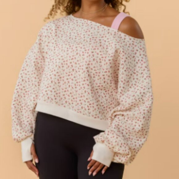 2pc Blogilates Women's Dance Studio Off the Shoulder Sweatshirt & Dress - Medium - Picture 6 of 10